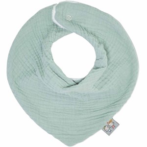 Bavoir bandana gaze de coton, jeanne