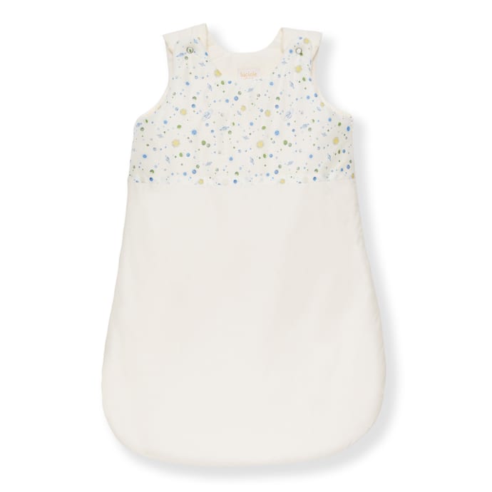 Gigoteuse Bébé 0-6 Mois 1,5 TOG - Coton Doux, Pois En Peluche, Fermeture éclair, Bleu Et Abricot - 8