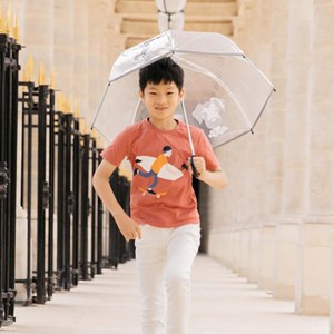 Parapluie enfant transparent motif chien