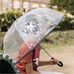 Parapluie enfant transparent motif chien