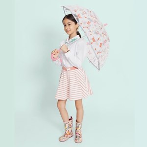 Parapluie enfant transparent papillon
