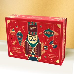 Tisanes enchantées de noël bio*  6 recettes - coffret carton magnétique