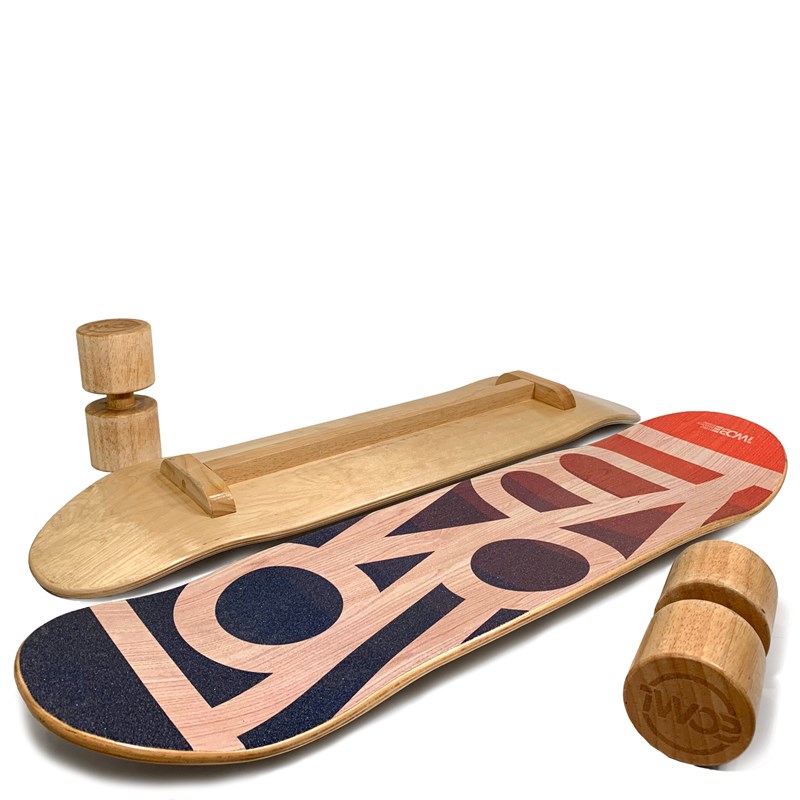 Twob - Balance board twob grafik bleu - orange