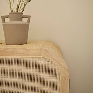 Buffet en bois de mindi et cannage