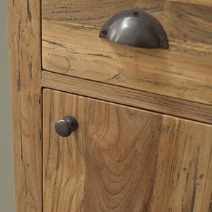 Colonne en teck recyclé