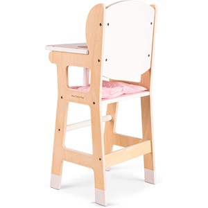 Chaise haute en bois pour poupée