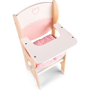 Chaise haute en bois pour poupée