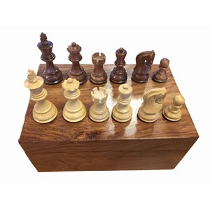Pieces echecs 76mm she. Luxe