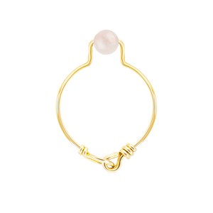Bague quartz rose taille 58