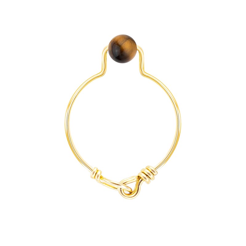 Bague œil-de-tigre taille 58