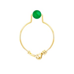 Bague jade taille 52