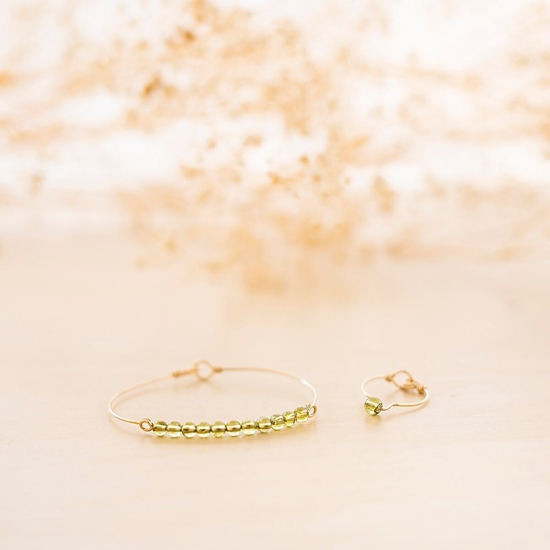 Bracelet péridot taille m