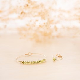 Bracelet péridot taille l