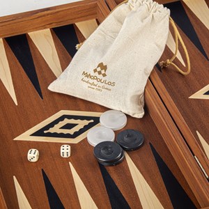 Backgammon 38cm acajou hc