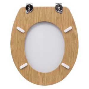 Abattant wc bois zinc lea