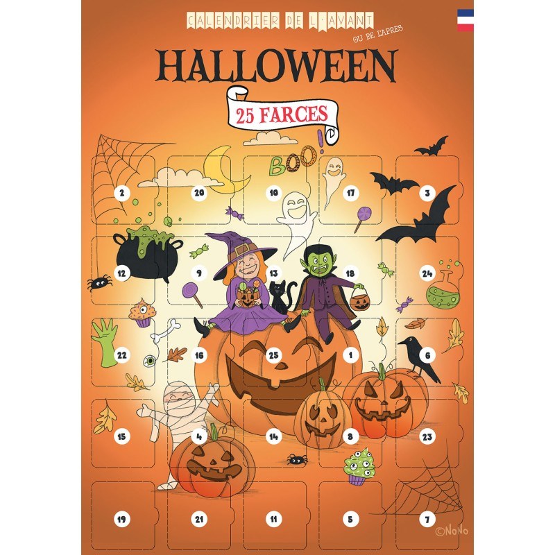 Calendrier halloween 25 farces