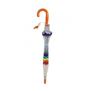 Parapluie enfant transparent arc en ciel
