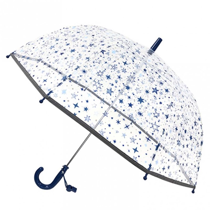 Parapluie enfant transparent bleu