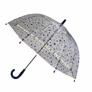Parapluie enfant transparent bleu