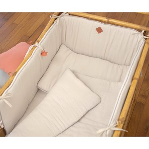 Oreiller plat en gaze de coton jeanne