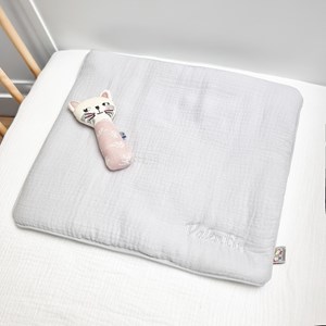 Oreiller plat en gaze de coton jeanne