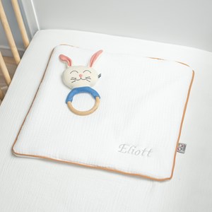 Oreiller plat en gaze de coton jeanne