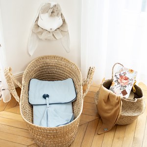 Oreiller plat en gaze de coton jeanne