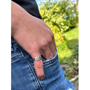 Bague ethnique fleur de lotus taille 56