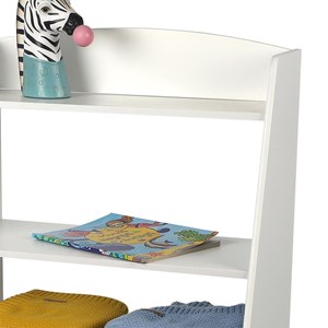 Bibliothèque enfant 3 étagères 2 portes