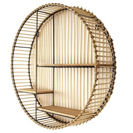 Etagère murale ronde java d53