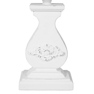 Lampe charme relief blanc