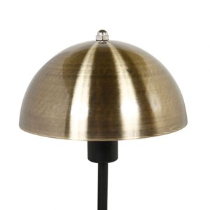 Lampe métal champignon doré