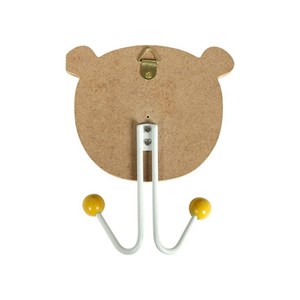 Lot de 3 patères tigre