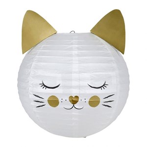 Suspension boule japonaise chat d35