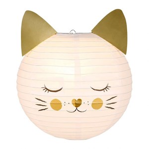 Suspension boule japonaise chat d35