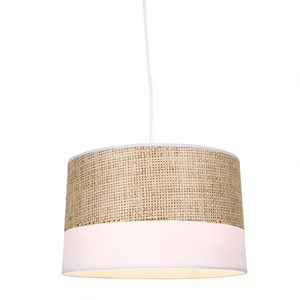 Suspension effet naturel blanc d35