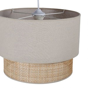 Suspension gigogne rotin beige d35