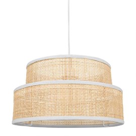 Suspension rotin yuca beige d35