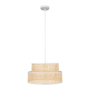 Suspension rotin yuca beige d35