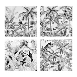 Ensemble de 4 tableaux sur toile imprimé