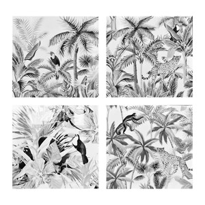 Ensemble de 4 tableaux sur toile imprimé