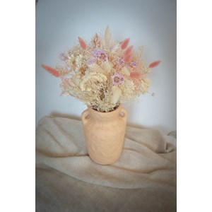 Bouquet fleurs séchées - blush