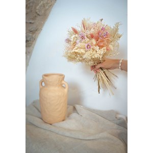 Bouquet fleurs séchées - blush