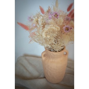 Bouquet fleurs séchées - blush