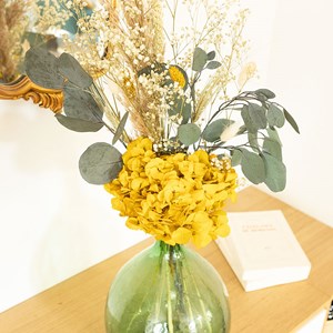 Bouquet de fleurs séchées Jaune