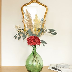 Bouquet de fleurs séchées Hortensia Rose
