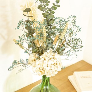 Bouquet de fleurs séchées Blanc