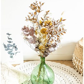Bouquet de fleurs séchées Chardon Jaune