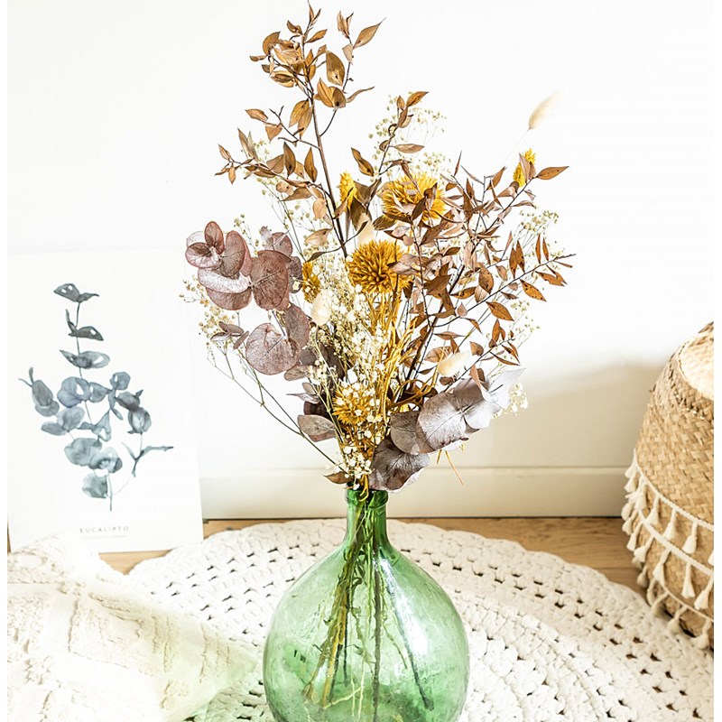 réconciliation végétale - Bouquet de fleurs séchées Chardon Jaune