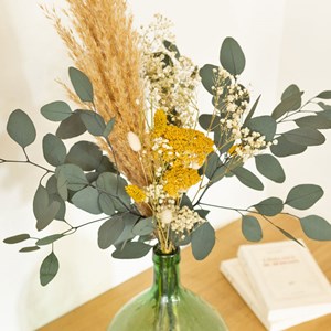 Bouquet de fleurs séchées Achillea Jaune